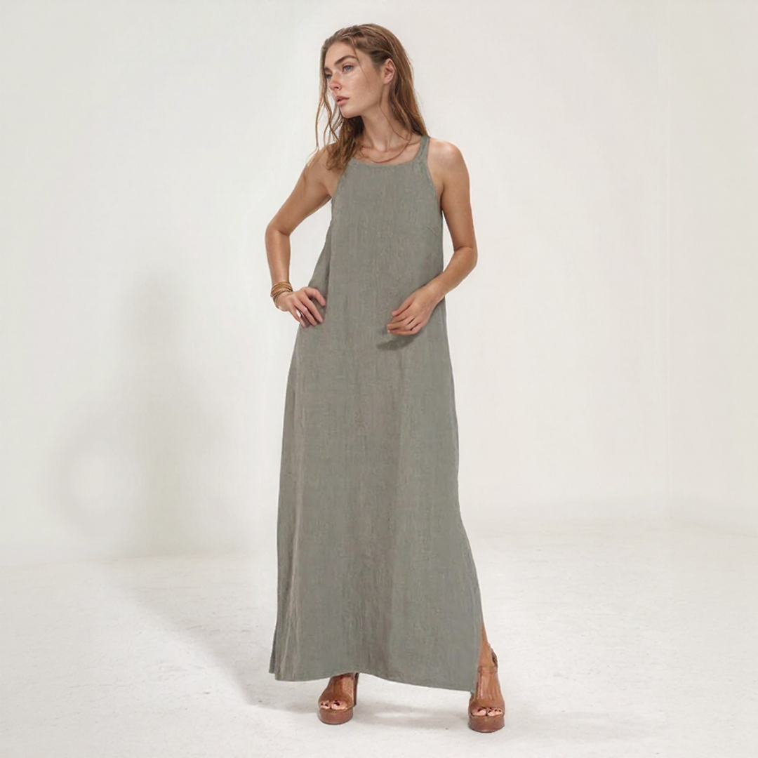 Amara | Women’s Linen Summer Maxi Dress1