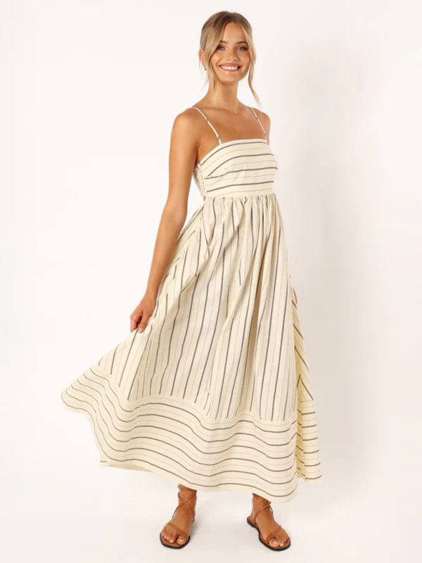Amaya | Women’s Striped Casual Maxi Sundress2