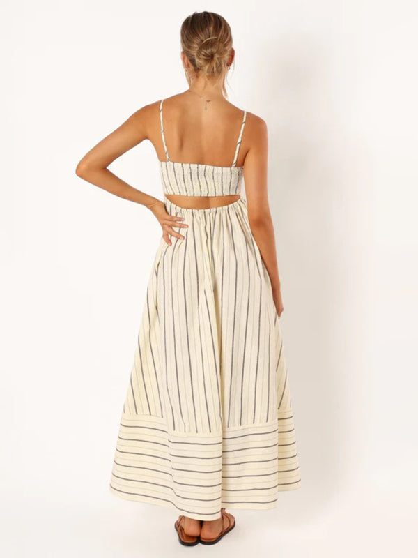 Amaya | Women’s Striped Casual Maxi Sundress3