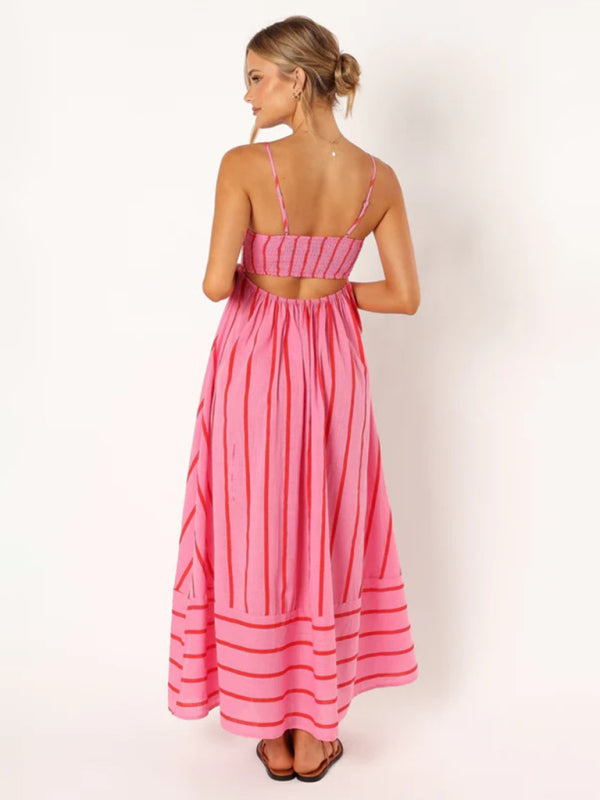 Amaya | Women’s Striped Casual Maxi Sundress6