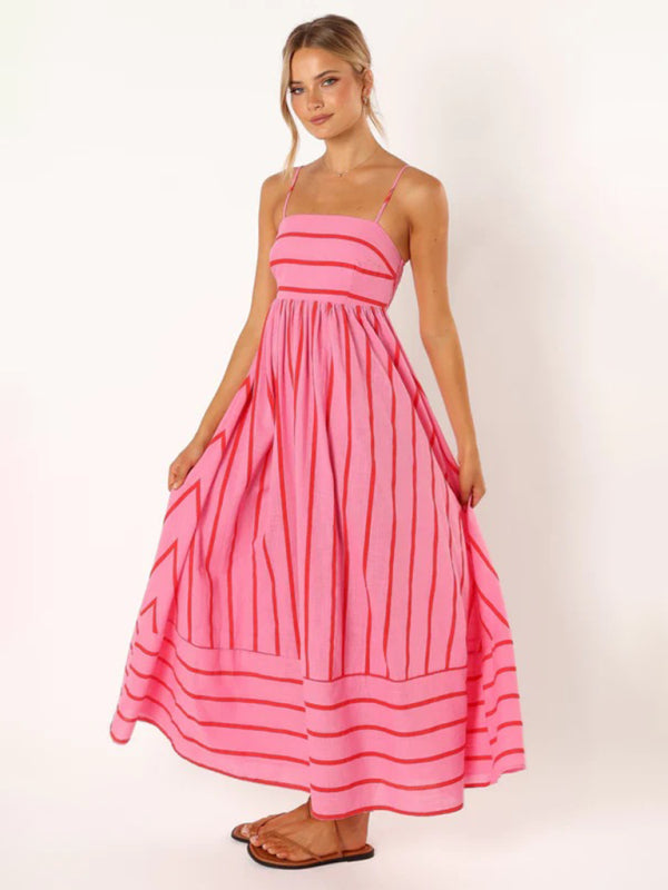 Amaya | Women’s Striped Casual Maxi Sundress7