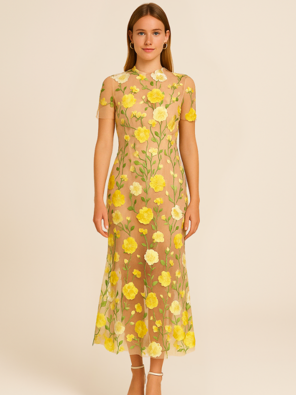 Marcelline | Women’s Embroidered Maxi Dress1