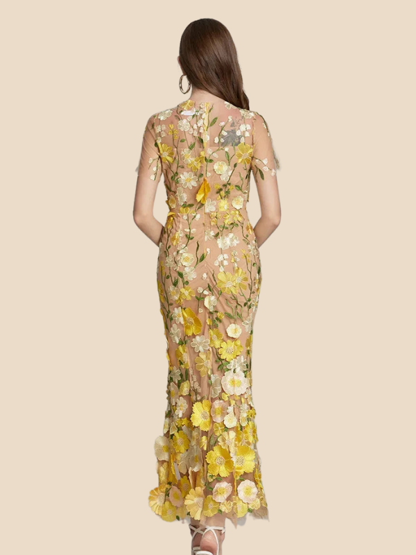Marcelline | Women’s Embroidered Maxi Dress2