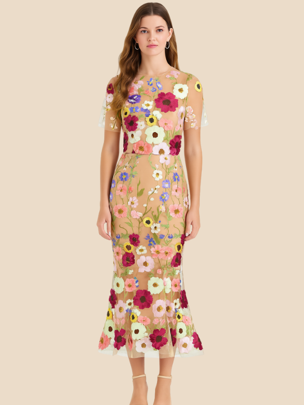 Marcelline | Women’s Embroidered Maxi Dress6