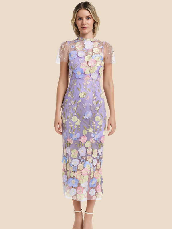 Marcelline | Women’s Embroidered Maxi Dress7