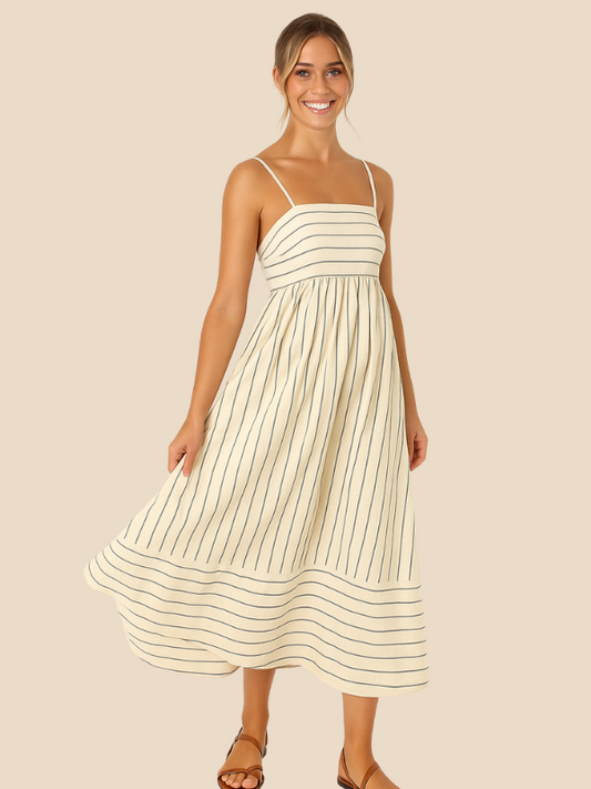 Amaya | Women’s Striped Casual Maxi Sundress