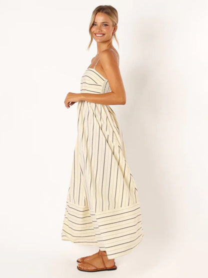 Amaya | Women’s Striped Casual Maxi Sundress4