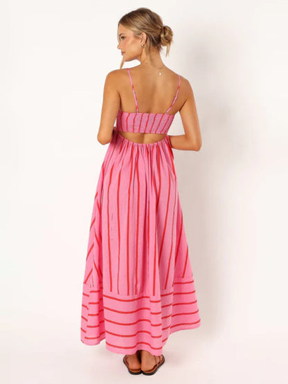 Amaya | Women’s Striped Casual Maxi Sundress6