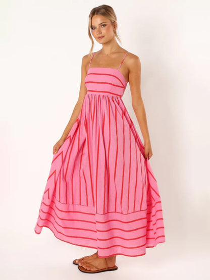 Amaya | Women’s Striped Casual Maxi Sundress7