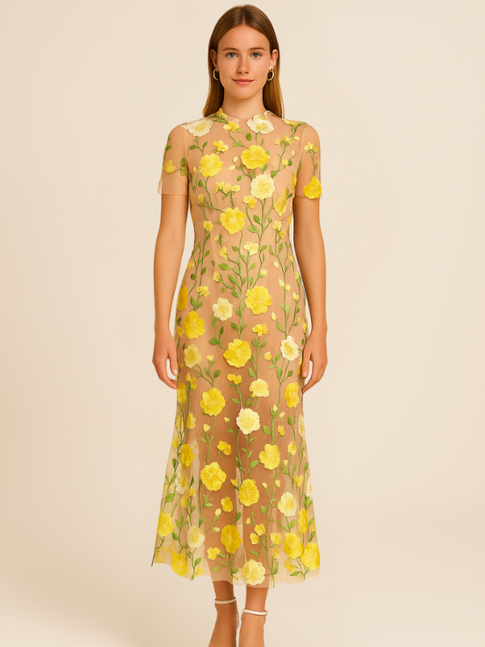 Marcelline | Women’s Embroidered Maxi Dress1