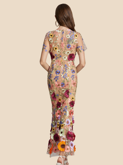 Marcelline | Women’s Embroidered Maxi Dress3